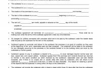 free sublease template sublease agreement template