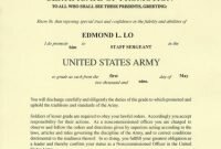 army promotion certificate template staff sergeant promotion army promotion certificate template staff sergeant promotion